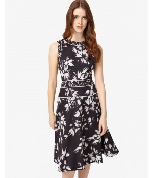 Phase Eight Darby Floral Dress Black Dresses
