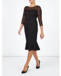 Jacques Vert Black Lace Detail Dress Black Dresses, Jacques Vert Item No.10044319