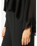 Jacques Vert Chiffon Kimono Coverup Black Dresses