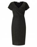 Jacques Vert Cross Front Dress Multi Black Dresses 10044328 | jacquesvertdressuk.com