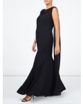 Jacques Vert Drape Cape Maxi Dress Black Dresses, Jacques Vert Item No.10044332