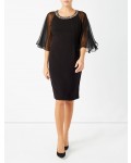 Jacques Vert Jewelled Neck Dress Black Dresses, Jacques Vert Item No.10044276