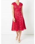 Jacques Vert Lace Godet Dress Multi Red Dresses, Jacques Vert Item No.10044800