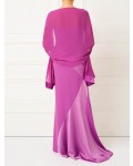Jacques Vert Lorcan Satin Crepe Bow Gown Mid Pink Dresses