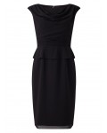 Jacques Vert Peplum Ggt Dress Black Dresses 10043827 | jacquesvertdressuk.com
