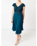 Jacques Vert Petite Lace Bodice Dress Dark Blue Dresses, Jacques Vert Item No.10043751