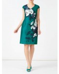 Jacques Vert Petite Printed Shantung Dress Bright Green Dresses, Jacques Vert Item No.10045172