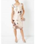 Jacques Vert Petite Printed Shantung Dress Multi Brown Dresses, Jacques Vert Item No.10045039