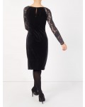Jacques Vert Petite Velvet Dress Black Dresses