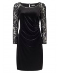 Jacques Vert Petite Velvet Dress Black Dresses 10044366 | jacquesvertdressuk.com