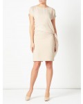 Jacques Vert Plain Crepe Dress Mid Neutral Dresses, Jacques Vert Item No.10044584