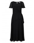 Jacques Vert Soft Tie Detail Dress Black Dresses 10045232 | jacquesvertdressuk.com