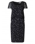 Jacques Vert Spot Layers Dress Multi Black Dresses 10044693 | jacquesvertdressuk.com