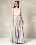 Phase Eight Silver/Cream Dresses Clarabella Full Length Dress | jacquesvertdressuk.com