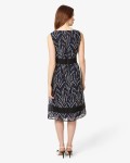 Delicia Embroidered Dress | Navy  | Phase Eight