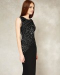 Embry Full Length Dress | Black/Silver  | Phase Eight