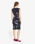 Emma Floral Print Dress | Multi-coloured  | Phase Eight