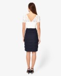 Evie Lace Dress | Navy/Ivory  | Phase Eight