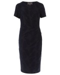 Phase Eight Feather Jacquard Dress Navy Dresses