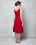 Pascale Grosgrain Dress | Scarlet  | Phase Eight
