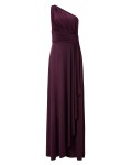 Phase Eight Saffron One Shoulder Full Length Dress Grape Dresses