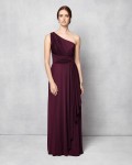 Phase Eight Grape Dresses Saffron One Shoulder Full Length Dress | jacquesvertdressuk.com
