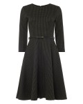 Phase Eight Suzie Swing Spot Dress Black/Charcoal Dresses