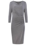 Phase Eight Zoya Zip Side Dress Grey Marl Dresses