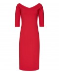 Reiss Aimee China Red Off-The-Shoulder Dress 29985165,Reiss OFF-THE-SHOULDER DRESSES