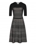 Reiss Alithia Black/pink Technique Knitted Dress 29823920,Reiss TECHNIQUE KNITTED DRESSES