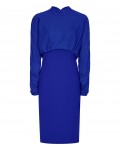 Reiss Arwen Vibrant Blue High-Neck Evening Dress 29618430,Reiss HIGH-NECK EVENING DRESSES