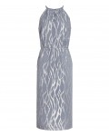 Reiss Cass Grey/silver Metallic Burnout Dress 29803922,Reiss METALLIC BURNOUT DRESSES