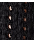 Reiss Celestia Black Structured Knit Dress