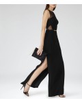 Reiss Clara Black Full-Length Gown