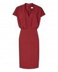 Reiss Dania Rouge V-Neck Shift Dress 29713865,Reiss V-NECK SHIFT DRESSES