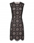 Reiss Dixie Black/ash Graphic Lace Dress 29910620,Reiss GRAPHIC LACE DRESSES