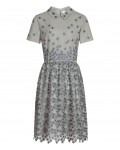 Reiss Emerson Soft Grey Pique Floral Dress 29831923,Reiss PIQUE FLORAL DRESSES