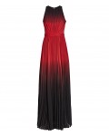 Reiss Hawk Red/garnet Ombre Pleated Maxi Dress 29827064,Reiss OMBRE PLEATED MAXI DRESSES