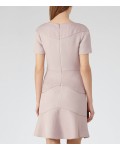 Reiss Hazel Ash Textured Fit And Flare Dress