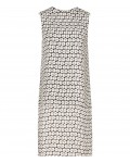 Reiss Jasper Black/off White Printed Tiered Shift Dress 29622920,Reiss PRINTED TIERED SHIFT DRESSES