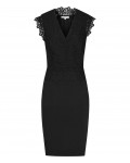Reiss Joelie Black Lace-Top Dress 29805520,Reiss LACE-TOP DRESSES