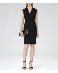 Reiss Joelie Black Lace-Top Dress 29805520 | jacquesvertdressuk.com