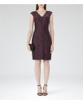 Reiss Otto Garnet Lace Bodycon Dress 29826765 | jacquesvertdressuk.com
