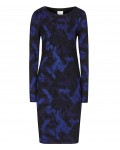 Reiss Saffina Blue/black Jacquard Bodycon Dress 29607830,Reiss JACQUARD BODYCON DRESSES
