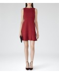 Reiss Sara Crimson Panelled Dress 29613070 | jacquesvertdressuk.com