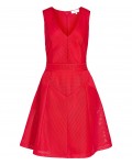 Reiss Topaz Ruby Textured Fit And Flare Dress 29802365,Reiss TEXTURED FIT AND FLARE DRESSES