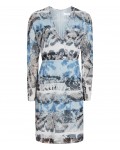 Reiss Valetta Multi Blue Printed Dress 29720930,Reiss PRINTED DRESSES