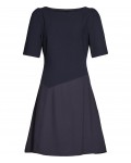 Reiss Zila Night Navy Textured Fit And Flare Dress 29817930,Reiss TEXTURED FIT AND FLARE DRESSES