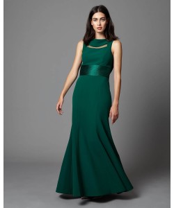 Phase Eight Alyssa Corded Full Length Dress Emerald Dresses