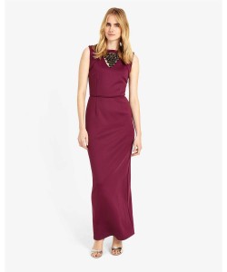 Phase Eight Deanna Full Length Dress Garnet Dresses